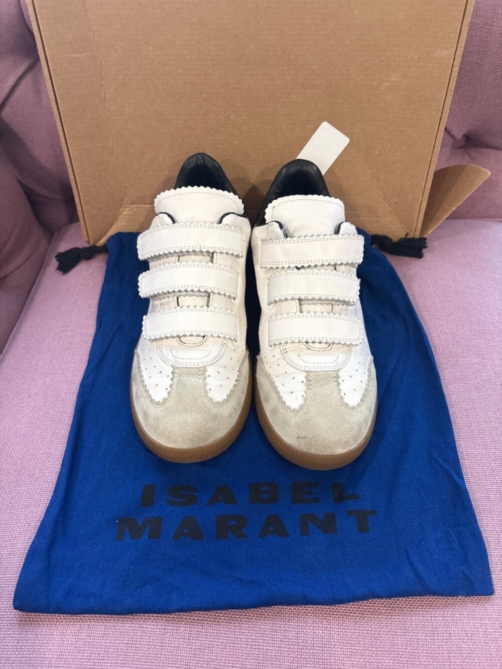 Isabel Marant Beth Classic Sneakers in White Leather 40 Womens Athletic - Picture 6 of 15